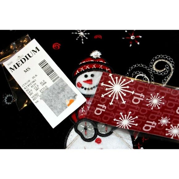 WOMEN'S FASHION BUG SNOWMAN FLEECE JACKET-SIZE: Medium Christmas - Picture 11 of 11